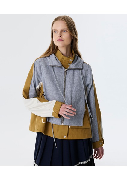 Çift Parça Görünüm Colorblock Mont TW6250012067003