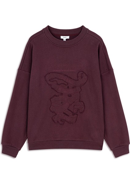 Aplikeli Sweatshırt TW6250091030035 indirimleri