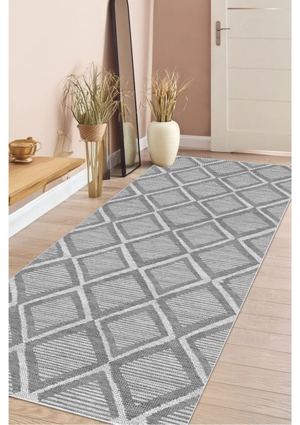 Dijital Kaymaz Yıkanabilir Iskandinav Salon Halısı Mutfak Halısı Koridor Halısı Yolluk DC-7297