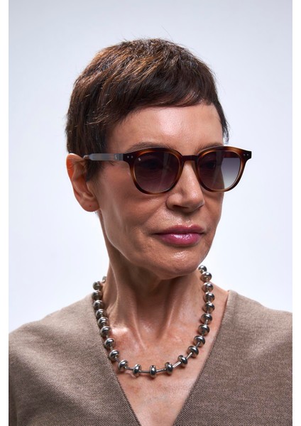 Nova Vintage Leopard Blue Güneş Gözlüğü