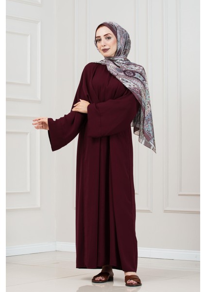 Bağlamalı Maria Elbise-Bordo