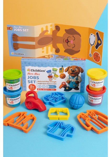 Doğal Oyun Hamuru Sevimli Patiler - Meslekler Set indirimleri