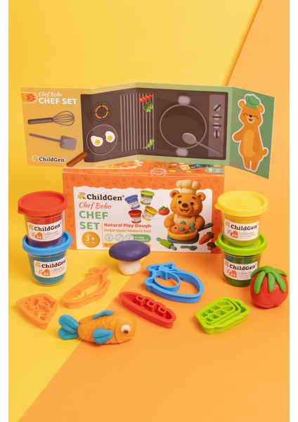 Doğal Oyun Hamuru Sevimli Patiler - Chef Set indirimleri