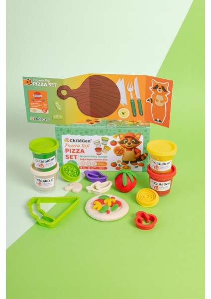 Doğal Oyun Hamuru Sevimli Patiler - Pizza Set fırsatları