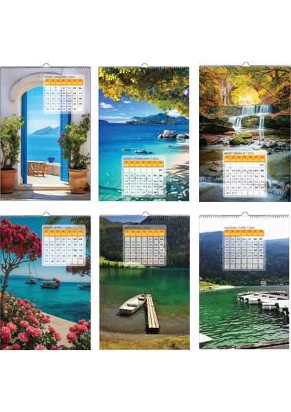2026 Deniz / Sea Duvar Takvimi modelleri