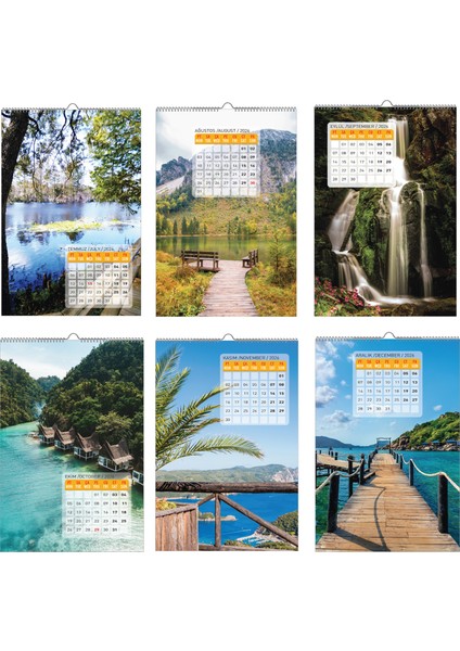 2026 Deniz / Sea Duvar Takvimi fırsatları