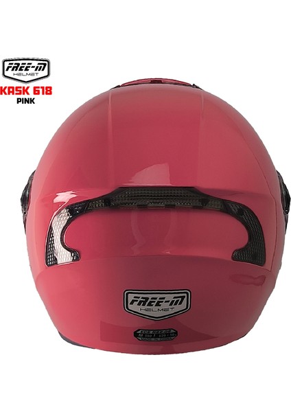 618 Güneş Vizörlü Açık Kask (Pembe) fırsatları