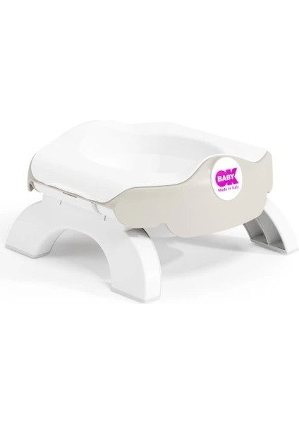 Okbaby Roady Katlanabilir Oturak & Klozet Adaptörü / K.beyaz