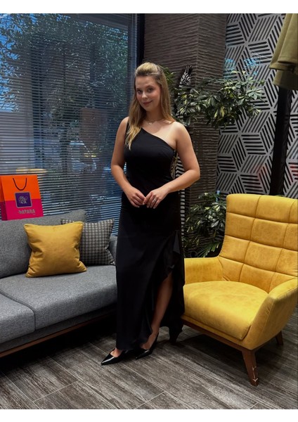 Tek Kol Siyah Kadın Elbise fiyatları