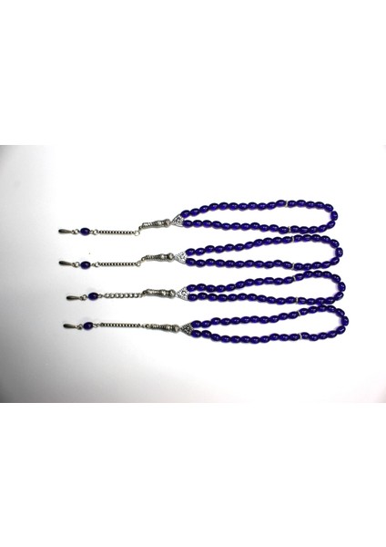 Oniks Taşı 4’lü Cam Tesbih Seti - Hediyelik Aksesuar & Bujiteri & Lacivert modelleri