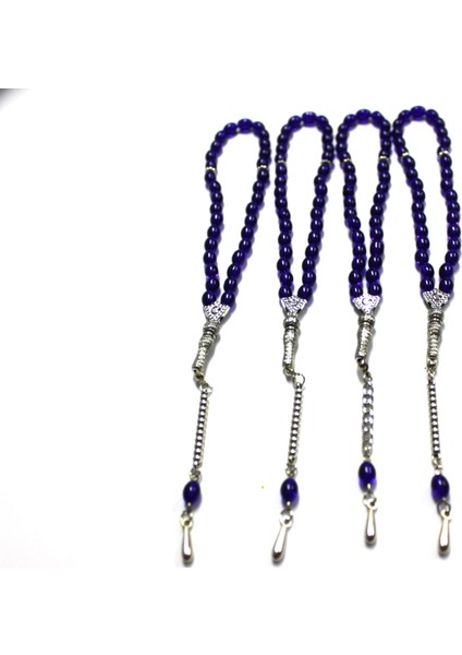 Oniks Taşı 4’lü Cam Tesbih Seti - Hediyelik Aksesuar & Bujiteri & Lacivert fırsatları