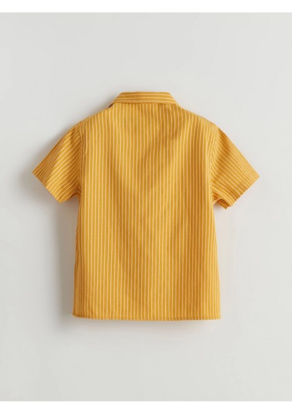 Lcw Kids Sarı Çizgili Erkek Çocuk Gömlek ve Pantolon 2'li modelleri