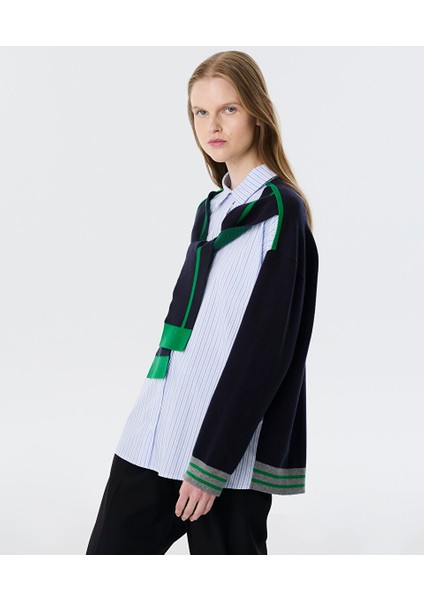 Çift Parça Görünümlü Kumaş Mıx Triko TW6250050195002 fırsatları