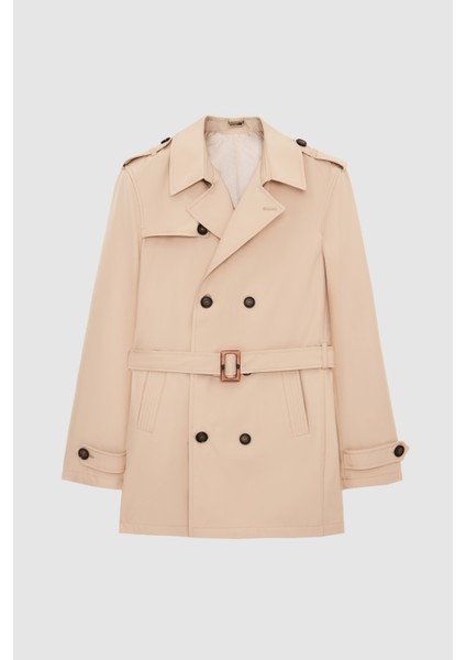 Ds Damat Regular Fit Koyu Bej Apoletli Beli Kemerli Pardösü/trenckot 1HF08ORT00013 indirimleri