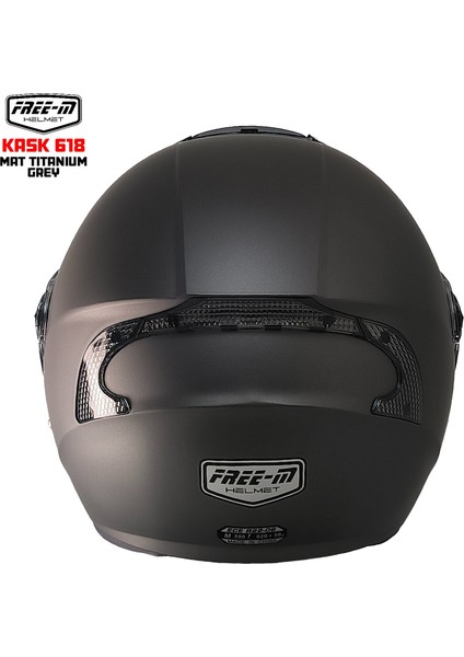 618 Güneş Vizörlü Açık Kask (Mat Tıtanyum) fırsatları