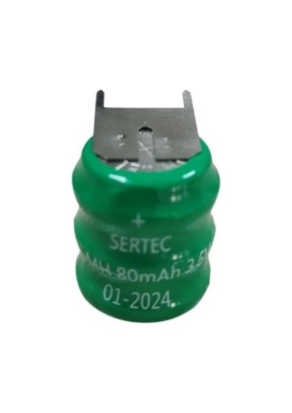 3.6V 3S1P 80 Mah 3 Pin Nı-Mh Buton Pil (491491)