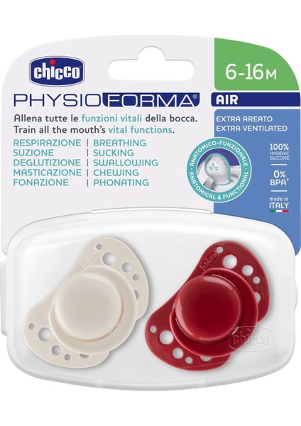 Chicco Physioforma Air 2'li Silikon Emzik 6-16 Ay