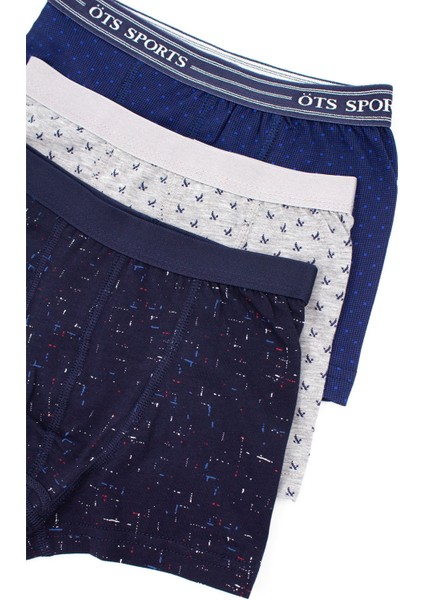 Erkek Çocuk Boxer 3'lü Baskılı (%96 Pamuk - %4 Elastan)