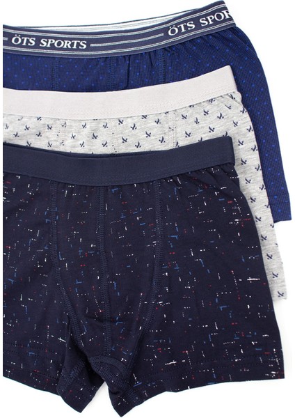 Erkek Çocuk Boxer 3'lü Baskılı (%96 Pamuk - %4 Elastan)