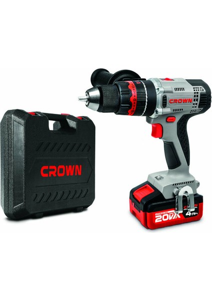 Crown Akülü Darbeli Matkap 20V-4AH CT21075HMX-4 Bmc