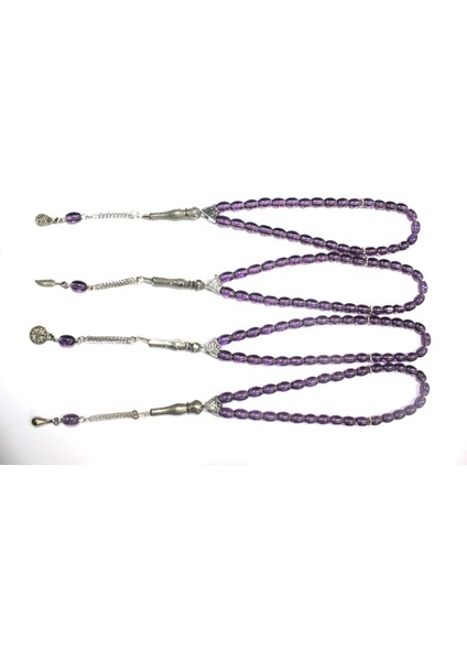 Oniks Taşı 4’lü Cam Tesbih Seti - Hediyelik Aksesuar & Bujiteri & Mor fiyatları