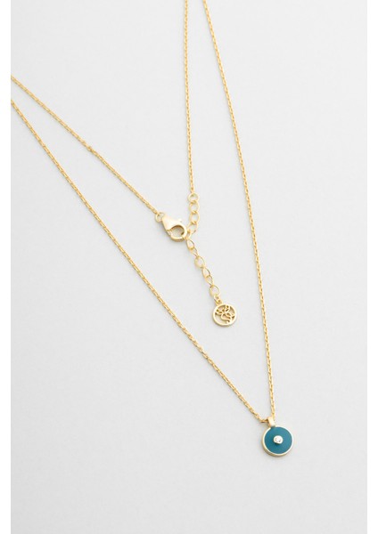 Minimal 18 Ayar Sarı Altın Kaplama 45 cm Gümüş Kolye