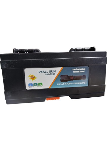 SM-T288 El Feneri - 80W Güçlü Işık - Lazer Etkili - Şarjlı ve Uzun Menzilli El Feneri fiyatları