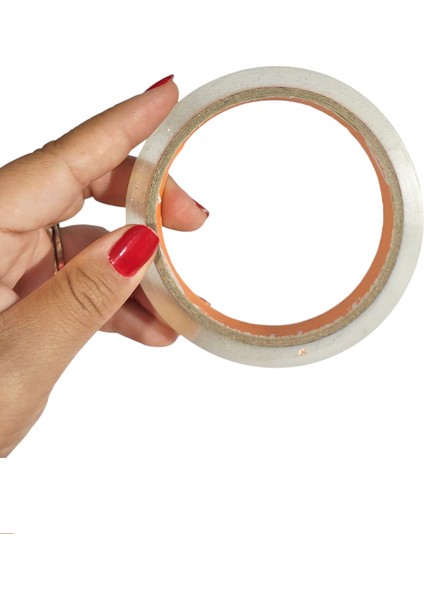 Büro Bandı Büyük Bant Makinesi Uyumlu Şeffaf Bant 60 Metre 12 mm Ince Selobant Bant- 2 Adet fırsatları