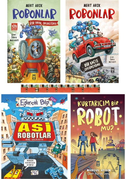 4.5. Sınıf-Robonlar, Robonlar 2 Bir Hayal Operasyonu,asi Robotlar,kurtarıcım Bir Robot Mu?(4kitap)