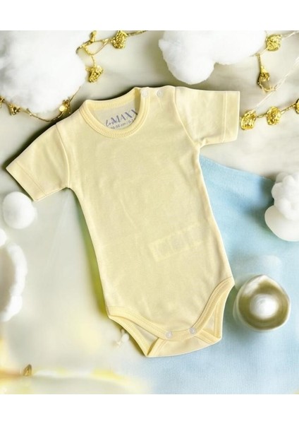 kısa Kol Unısex Çıtçıtlı Body