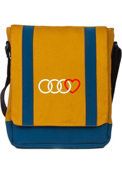Heybe Çanta Audi Rings Hearth Sarı Renk