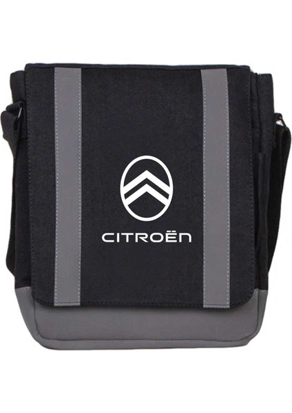 Heybe Çanta Citroen Text Logo Siyah Renk