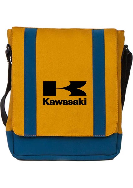 Heybe Çanta Kawaski Logo Sarı Renk