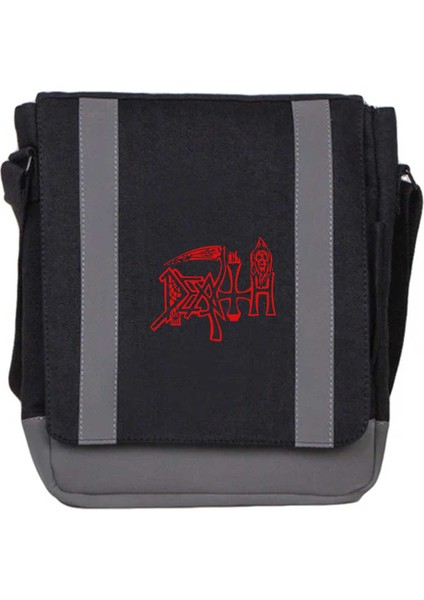 Heybe Çanta Death Logo Siyah Renk
