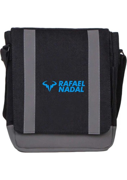 Heybe Çanta Rafael N.blue Logo Text Siyah Renk