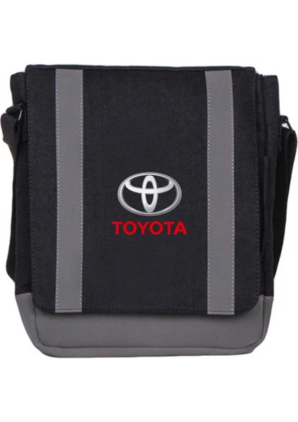 Heybe Çanta Toyata Text Logo Siyah Renk