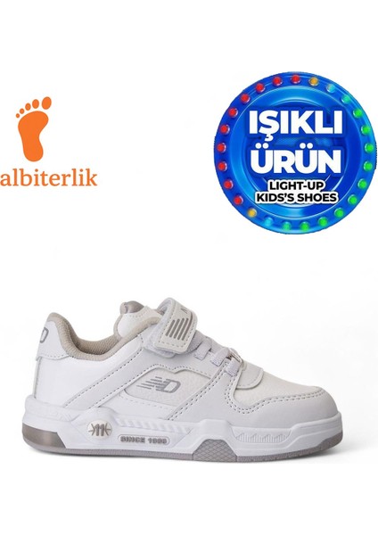 Unisex Çocuk Basket Cırtlı 4 Mevsim Kışlık Işıklı Günlük Okul Sneaker Çocuk Spor Ayakkabı
