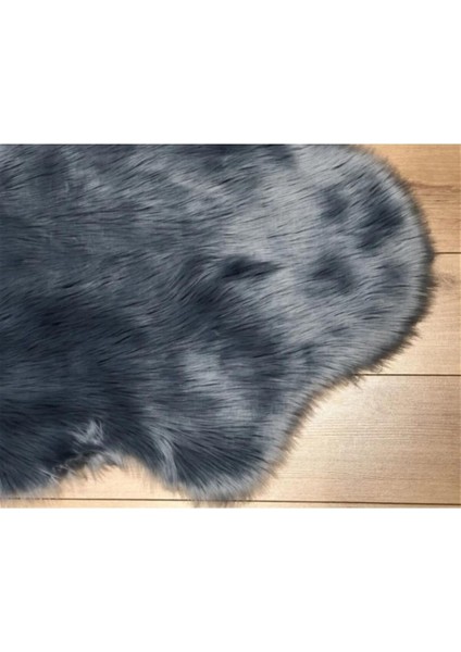 Puffin Kuzu Post Gri Üst Kalite Yıkanabilir Yumuşak Dokulu Peluş Halı modelleri