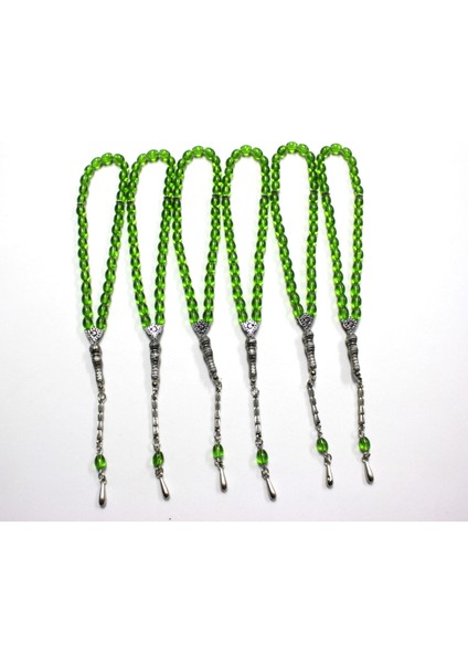 Oniks Taşı 6’lı Cam Tesbih Seti - Hediyelik Aksesuar & Bujiteri & Yeşil modelleri