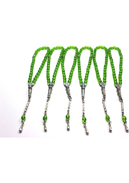 Oniks Taşı 6’lı Cam Tesbih Seti - Hediyelik Aksesuar & Bujiteri & Yeşil fırsatları