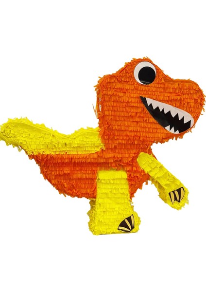 Dinazor Şekilli Pinyata Turuncu Renk 58X10X50CM