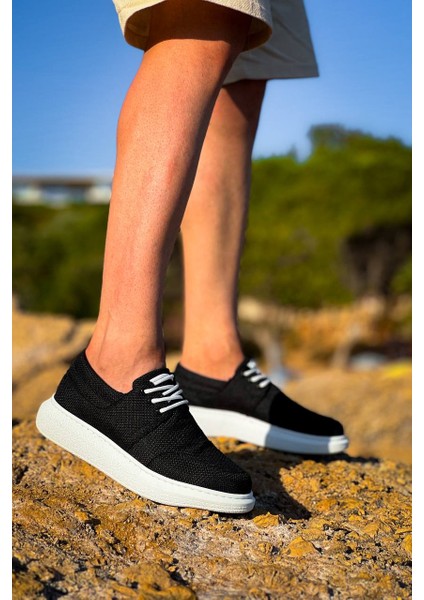 KB-042 Kuback Bağcıklı Siyah Deri Tozu Beyaz Taban Günlük Erkek Ayakkabı modelleri