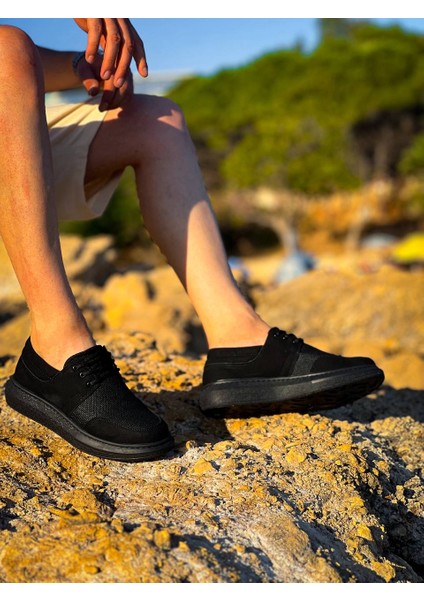 KB-042 Kuback Bağcıklı Siyah Deri Tozu Siyah Taban Günlük Erkek Ayakkabı fiyatları