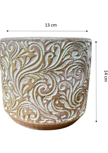 Ev Dekorasyon Gold Çiçek Desen Beton Saksı Çiçeklik Saksılık fiyatları