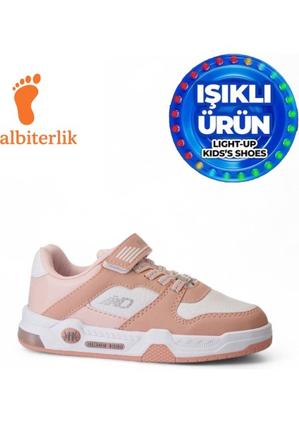 Unisex Çocuk Basket Cırtlı 4 Mevsim Kışlık Işıklı Günlük Okul Sneaker Çocuk Spor Ayakkabı