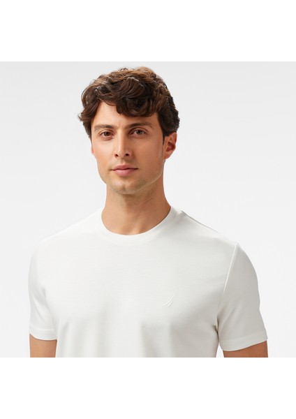 Erkek Krem Classic Fit T-Shirt V55270T.1MA fırsatları