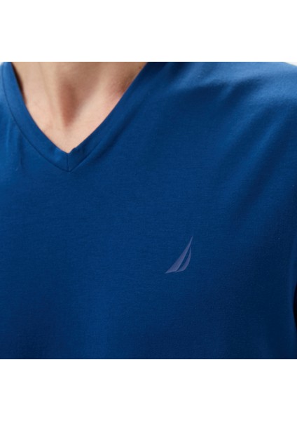 Erkek Mavi Regular Fit T-Shirt V55013T.4ES indirimleri