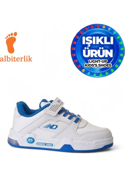 Unisex Çocuk Basket Cırtlı 4 Mevsim Kışlık Işıklı Günlük Okul Sneaker Çocuk Spor Ayakkabı