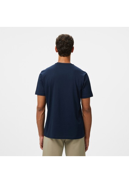Erkek Lacivert Regular Fit Baskılı T-Shirt V55206T.4NV fiyatları