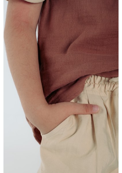 Erkek Çocuk Modal Yazlık Polo Yaka T-Shirt Ikili Takım modelleri